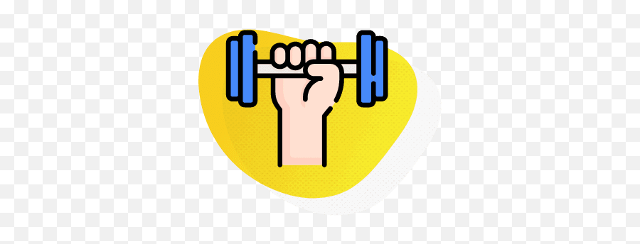 Energy Educating Nutrition Exercise Rest And Goodness Emoji,Dumbbel Emoji