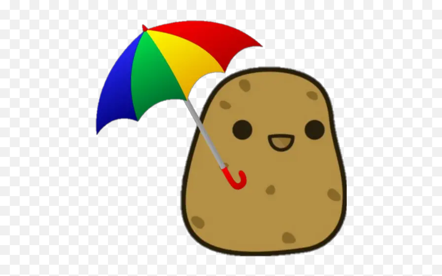 Sticker Maker - Potato Aventuras Emoji,Yellow Umbrella Emoji
