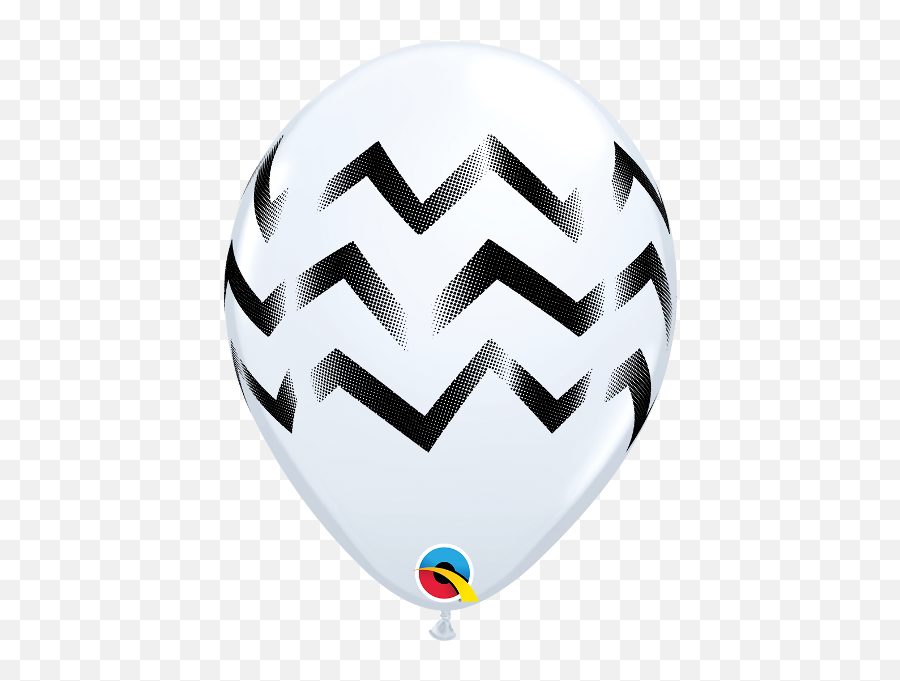 Chevron Black And White Balloons - For Soccer Emoji,Awareness Ribbon Emoji