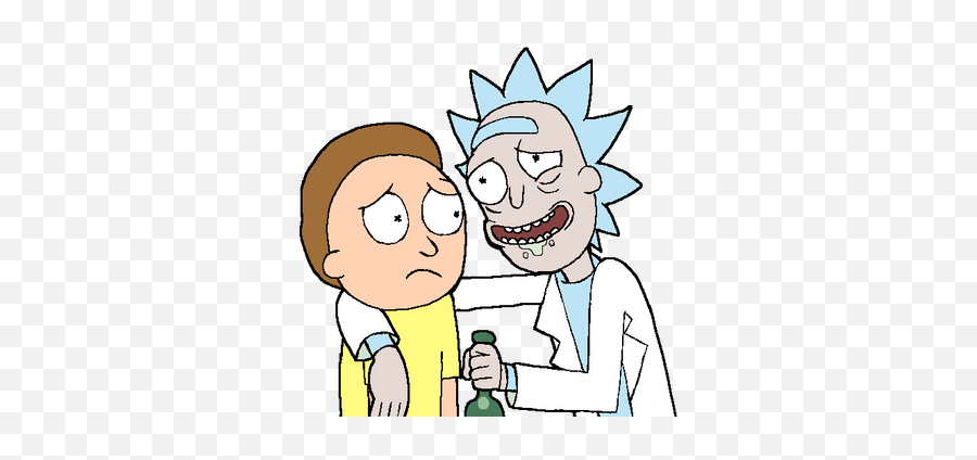 Rick Morty Transparent - Rick And Morty Drinking Emoji,Rick And Morty Emojis