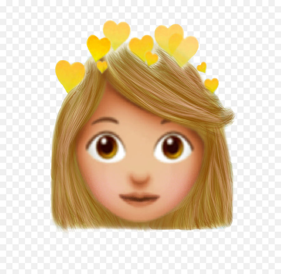 Blonde Yellow Emoji Sticker - Woman Medium Light Skin Tone Emoji,Emoji With Blonde Hair