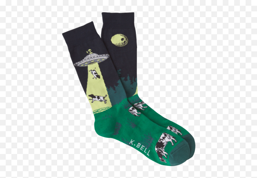 Fun And Funny Socks Johnu0027s Crazy Socks - Ufo Ufo Ufo Cow Socks Emoji,Trap House Emoji