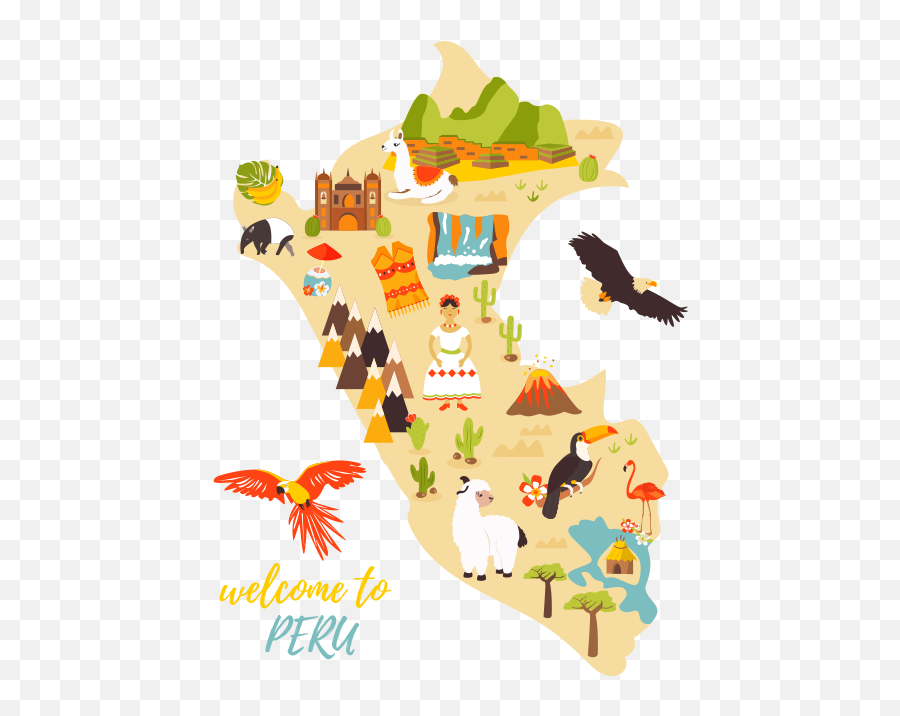 Peru - Map Of Peru Tourist Emoji,Braccio Muscoloso Emoticon