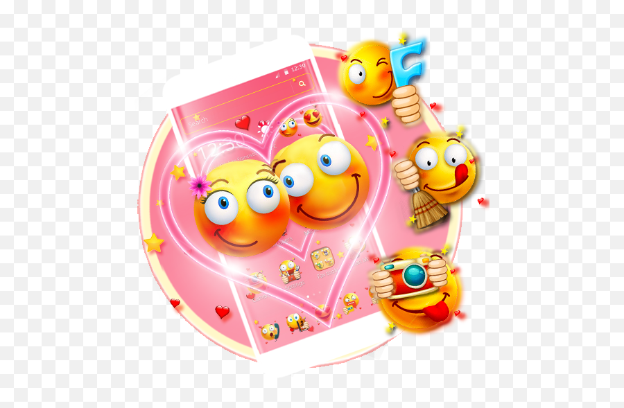 App Insights Cute Emoji Love Launcher Theme Apptopia - Happy,Loving Child Emoticon