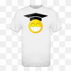 Graduation Smiley T - T Shirt I Love Emoji,Happy Graduation Emoticon