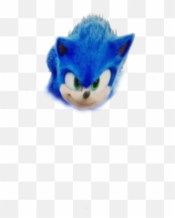 Movie Sonic Head Slightly Looking To - Sonic Movie Design With Tan Arms Emoji,The Plush Emoji Movie