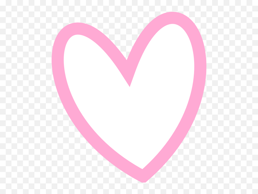 The Best 28 Pink Heart Outline Transparent - Pink Transparent Heart Outline Emoji,Simple White Emoji Heart Wallpaper