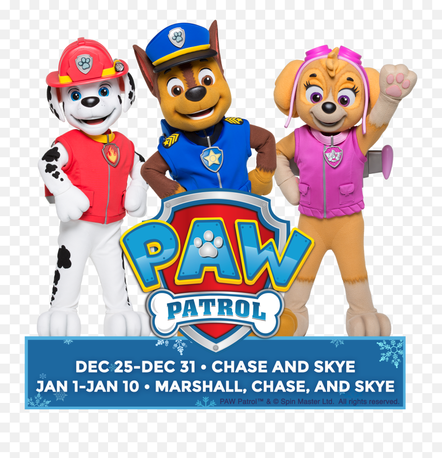 Winter Fest Oc Presents Night Of Lights Oc - Huddlebee Paw Patrol Mascots Chase Marshall Skye Emoji,Trillian Christmas Tree Emoticon Code