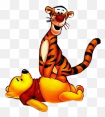 Pooh And Tigger Psd Psd Free Download - Tigger On Pooh Emoji,Tigger Emoticon