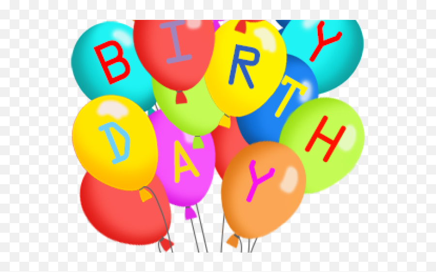 Happy Birthday Clipart No Background - Transparent Background Happy Birthday Balloons Emoji,Emoji Birthday Presents