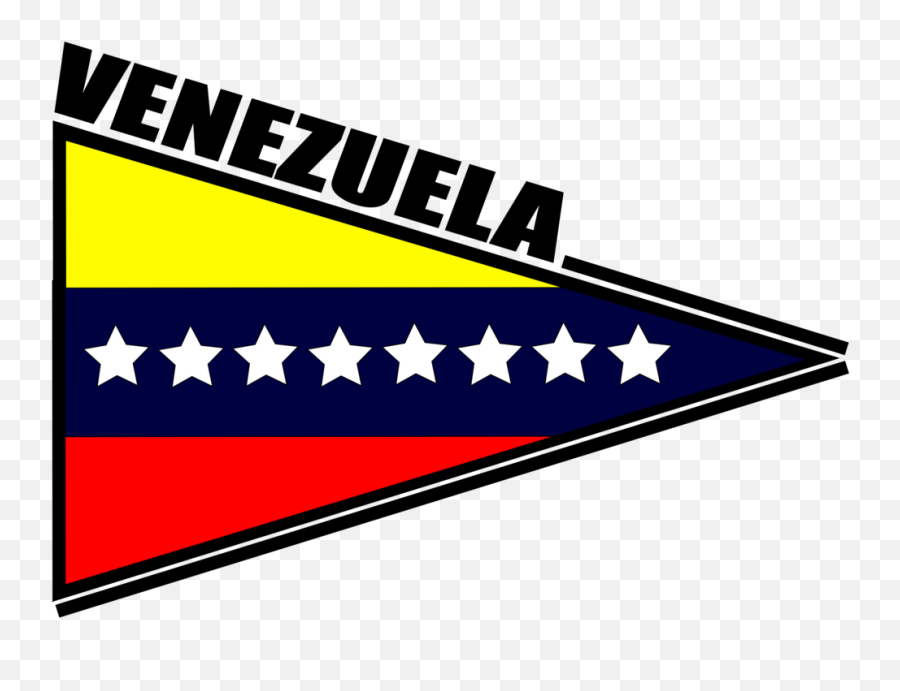 Bandera De Venezuela Triangular - Venezuela Clip Art Free Emoji,Venezuelan Flag Emoji