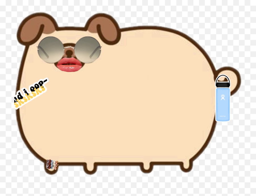 Drawn Pug Pusheen Clipart - Full Size Clipart 3039025 Pusheen The Dog Gif Emoji,Pusheen Emoji