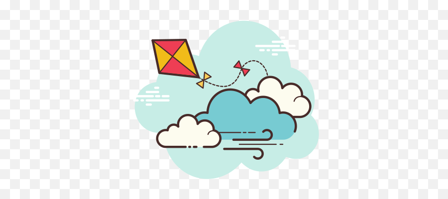 Windy Weather Icon In Cloud Style - Icono De Calendario Aesthetic Emoji,Windy# Emoticon