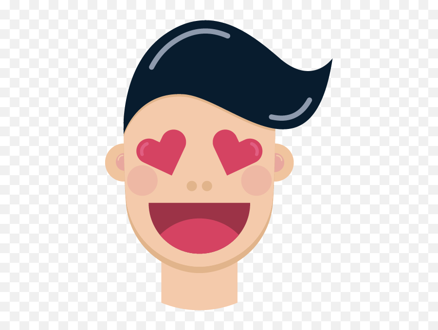 Man Face Emoji By Umut Cemre Goray - Happy,Loudly Crying Emoji