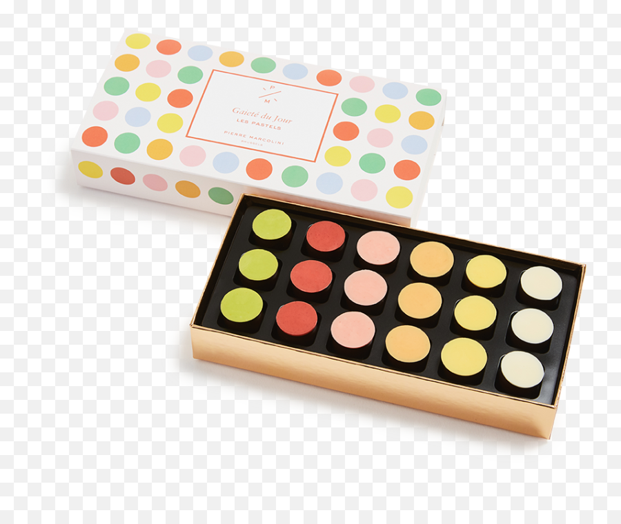 Box Of 18 Pastels - Pierre Marcolini Brussels Emoji,Emotion Dark La Maison Review