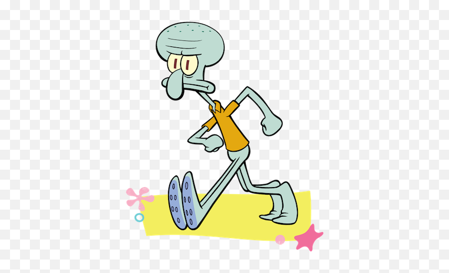 Squidward Tentacles - Patrick Png Emoji,Squidward Text Emoticon