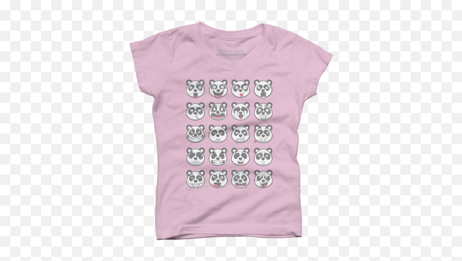 Dbh Collective Pink Panda T - Shirts Tanks And Hoodies Short Sleeve Emoji,Yin Yang Emoticon