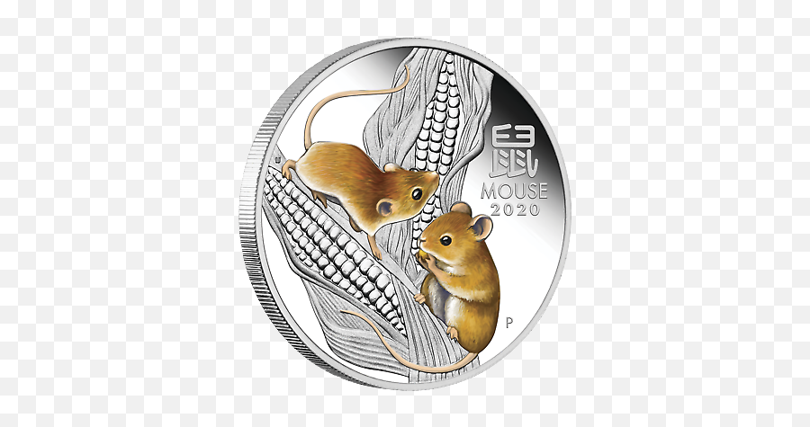 2020 Australia Colored Proof Lunar Year Of The Mouse 1oz Silver 1 Coin Series 3 Ebay - 2020 2 Oz Year Of The Mouse Coin Emoji,Coins Emoji