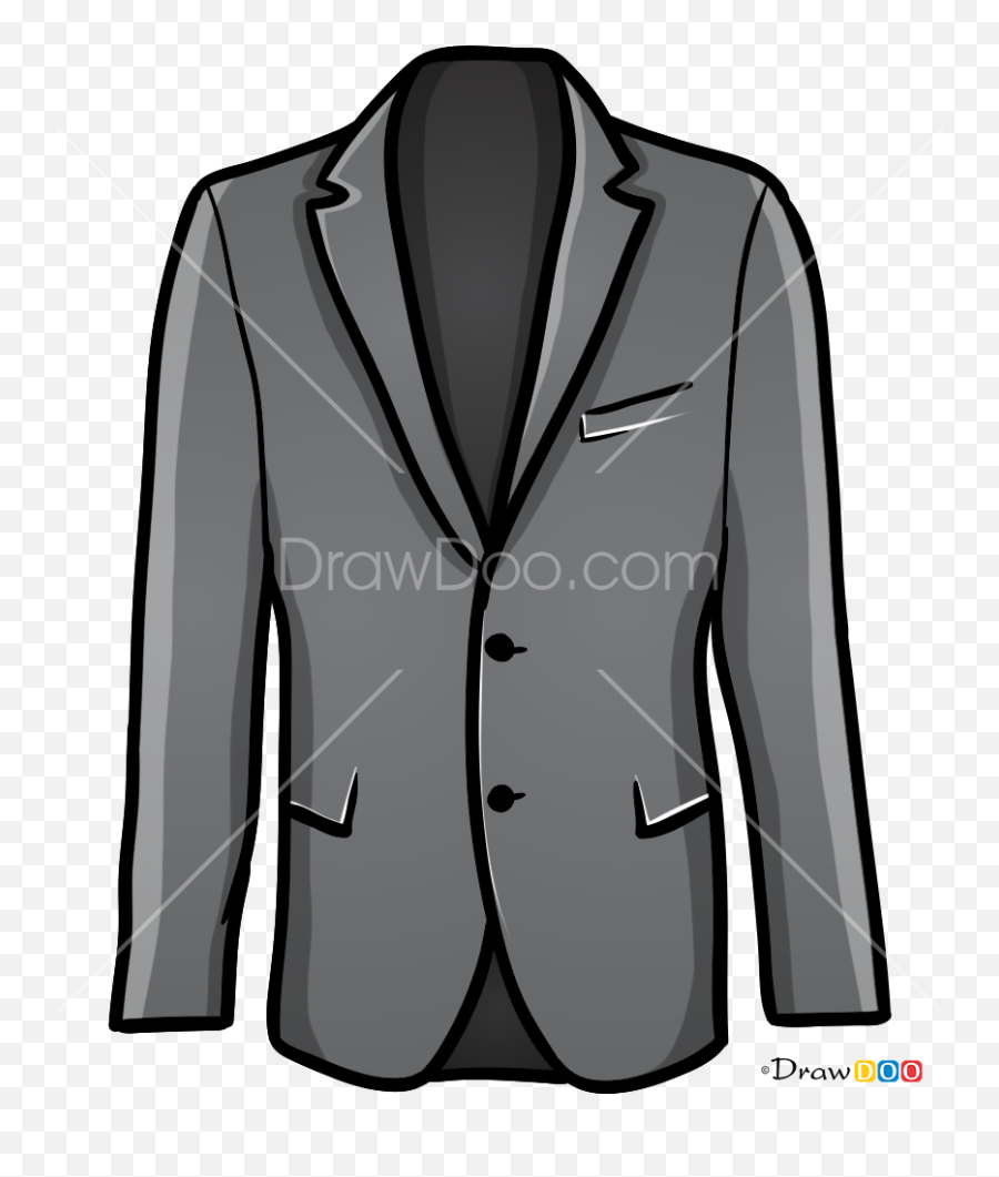 How To Draw Jacket Clothes - Tailcoat Emoji,Nut Button Emoji