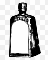 Black And White Drawing Of The Vintage Medicine Bottle At Emoji,Bottled Emotions Art