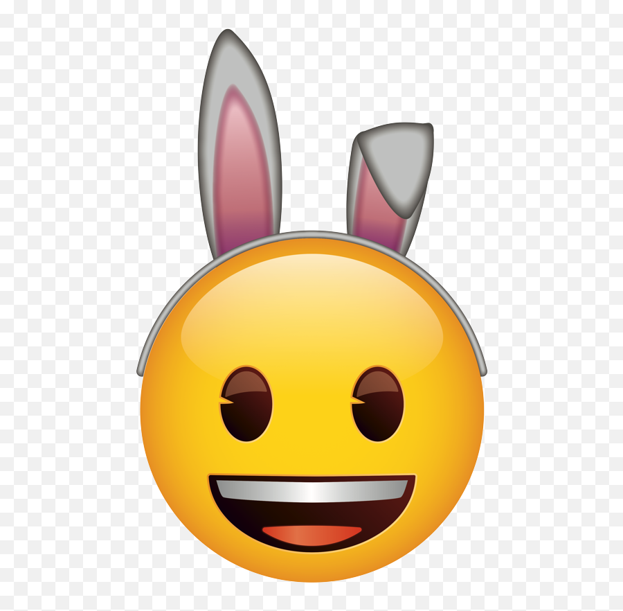 Smiling Face With Grey Bunny Ears - Smiling Unicorn Emoji,Bunny Emoji