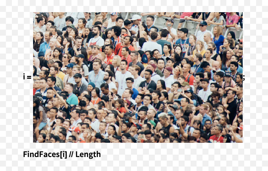 Findfacesu2014wolfram Language Documentation Emoji,Crowd Exhibiting Different Emotions