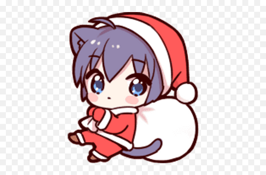 Sticker Maker - Cat Ear Boy Christmasbyyessy Emoji,Japanese Christmas Emojis