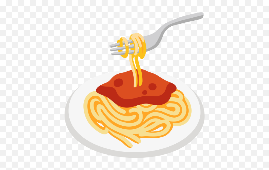 Spaghetti Emoji,Plate Full Of Food Emoji