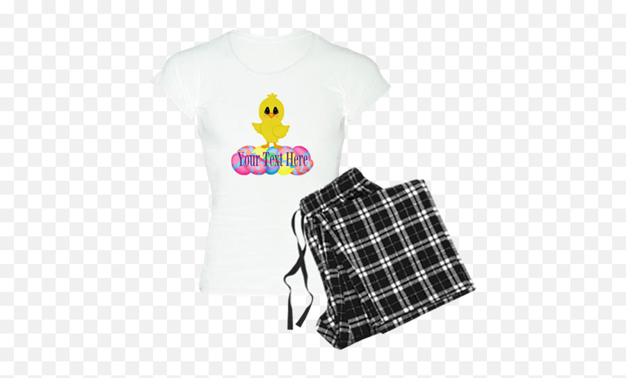 Easter Egg Chick Pajama Set Spring Flannel Clothes Emoji,Egg Chick Emoji