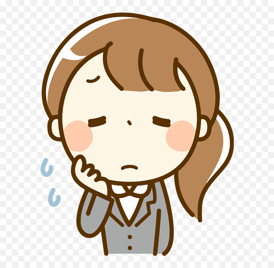 Businesswoman Is Depressed Clipart Free Download Emoji,Head Scratching Emoji