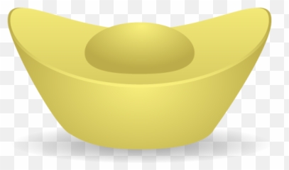 Gold Ingot Icon - Chinese New Year Gold Cartoon Emoji,Gold Bar Emoji