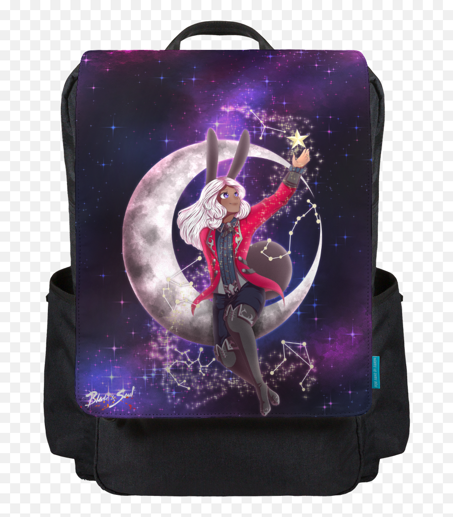 Moon Bunny Backpack Flap - Fictional Character Emoji,Blade And Soul Emojis