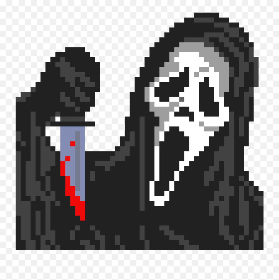 Ghost Face Png - Minecraft Pixel Art Grid Emoji,Emoji Pixel Art Grid