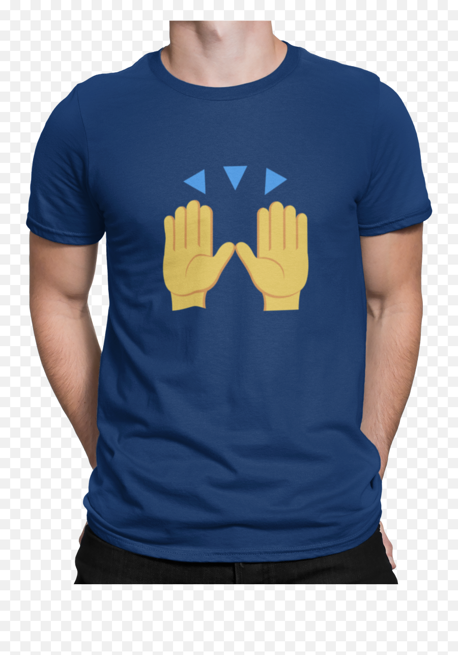 Camiseta Emoji Manos - Blue Tshirt,Emoji De Manos