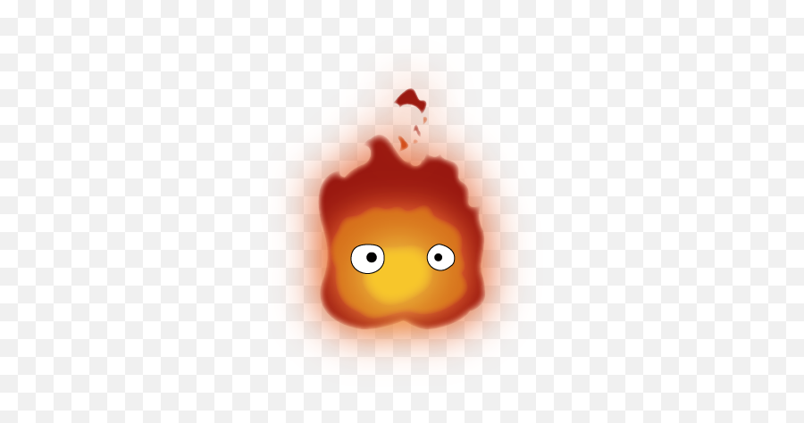 14 Ghibli Arm Ideas - Cute Calcifer Emoji,Deathly Hallows Emoticon