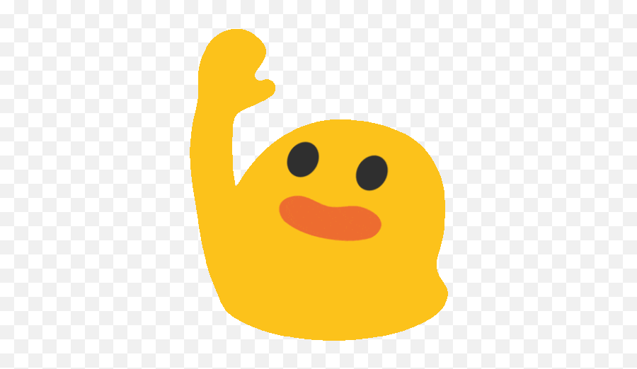 Emoji Raises Hand Gif - Android Hand Raised Emoji,Waving Emoji Gif