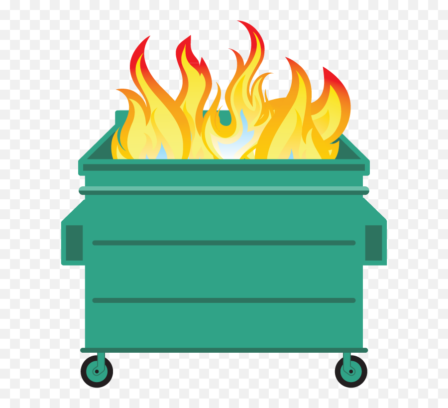 Dumpster Fire Clipart - Dumpster Fire Transparent Background Emoji,Dumpster Fire Emoji