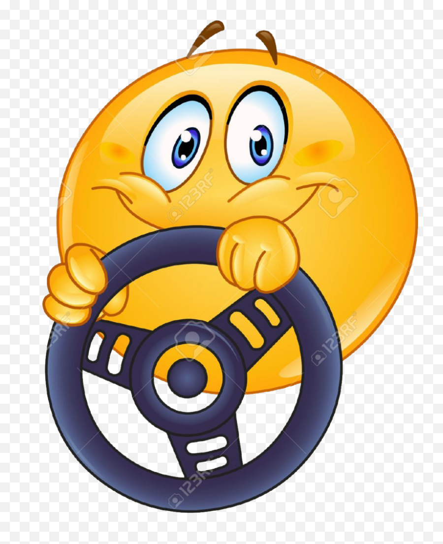 Facce Divertenti - Emoji Driving Car,Disegni Con Emoticon Whatsapp