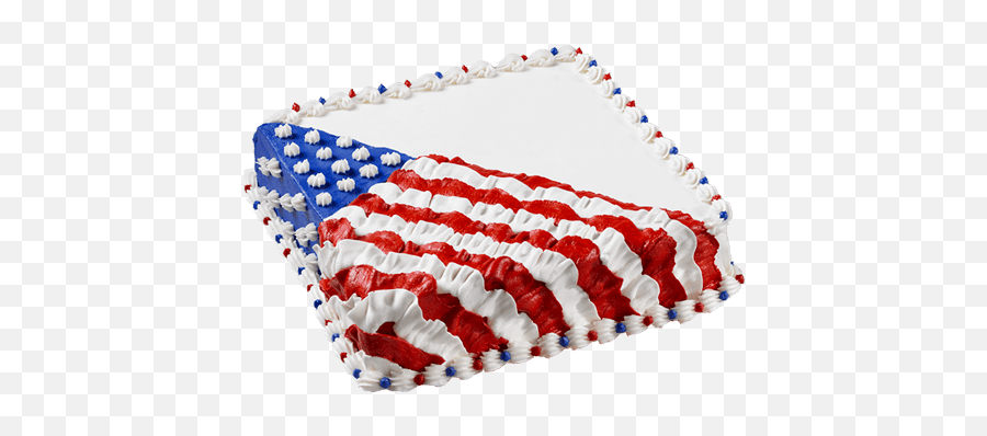 Square Flag Cake 4th Of July Ice Cream Cake Carvel Cake Shop - Square American Flag Cake Emoji,African American Flag Emoji