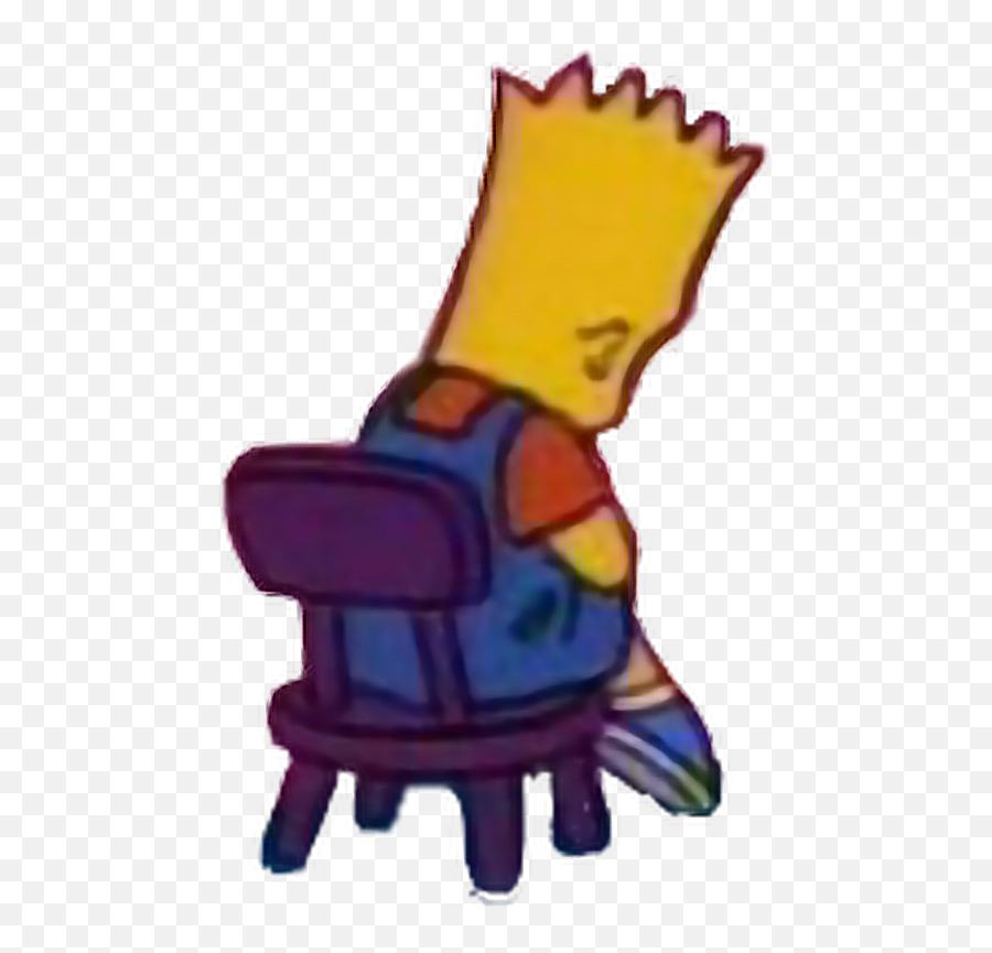 Bart Bartsimpson Simpsons Sticker - Bart Simpson Triste Dibujos Emoji,Simpsons Emoji Android