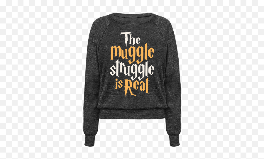 The Muggle Struggle Is Real - Long Sleeve Emoji,Real People Showing Emotions