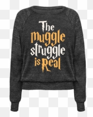 The Muggle Struggle Is Real - Long Sleeve Emoji,Real People Showing Emotions