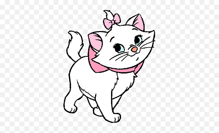 Library Of Aristocats Clip Art Stock - Cute Aristocats Marie Emoji,Marie The Cat Emoji