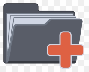 Plus Folder Icon - Folder Size Icon Emoji,Cross Folder Folder Emoji