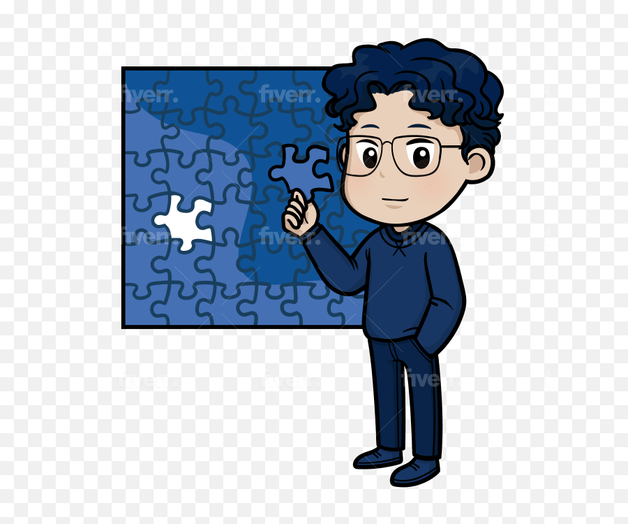 Create Cute Avatar Sticker Emojis Character For You By - Jigsaw Puzzle,Chest Emojis