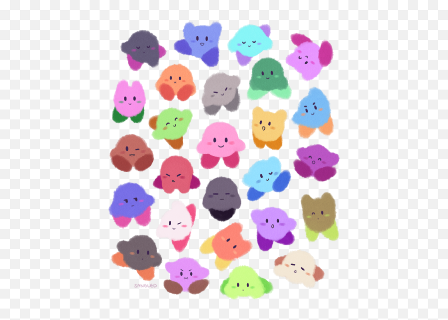 Real Kirby Hours Kirby Kirby Art Kirby Nintendo - Kirby Colors Emoji,Brenda Lee Emotions Lyrics