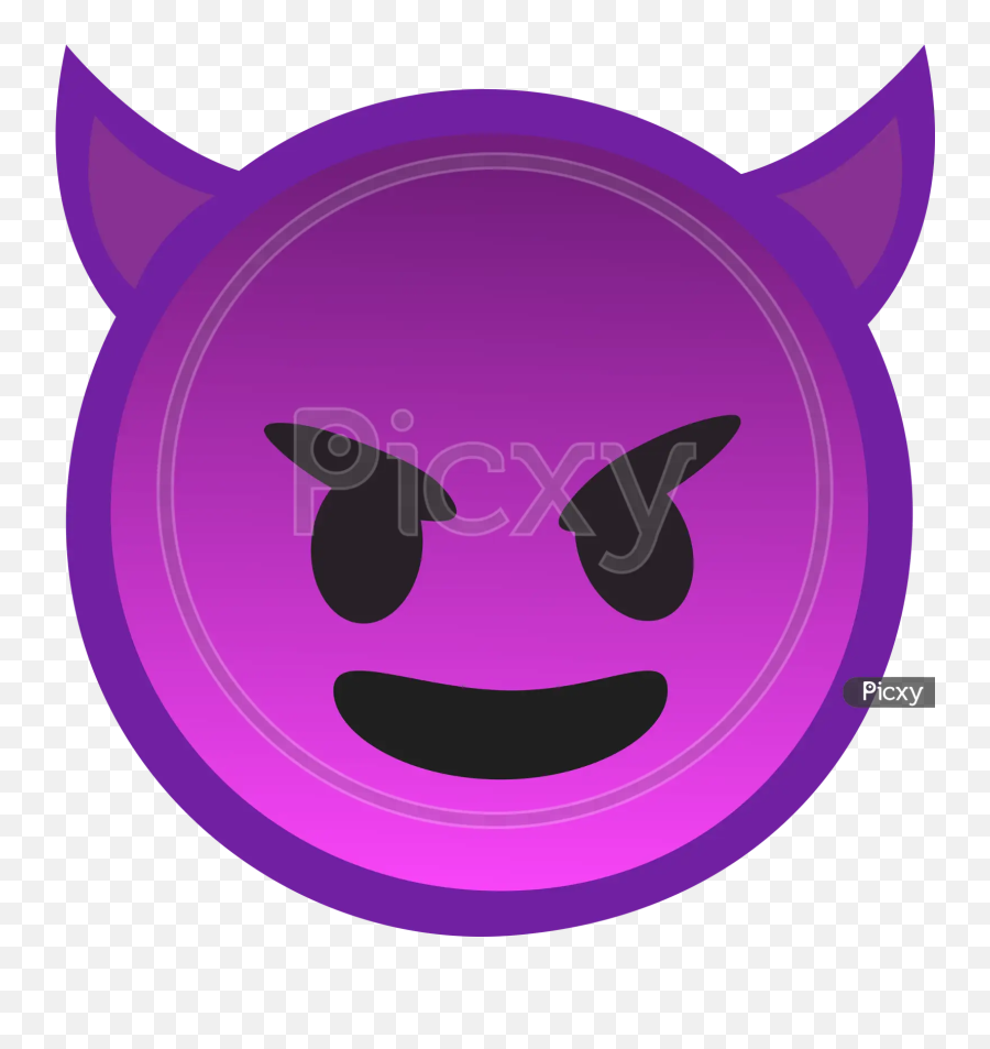 Image Of Evil Face Emoji - Happy,Evil Face Twitter Emoticon