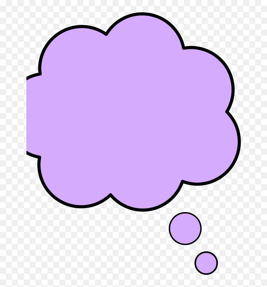 Thought Bubble Purpl Png Svg Clip Art - Clipart Speech Bubble Cloud Png Emoji,Speach Bubble Man Emoji