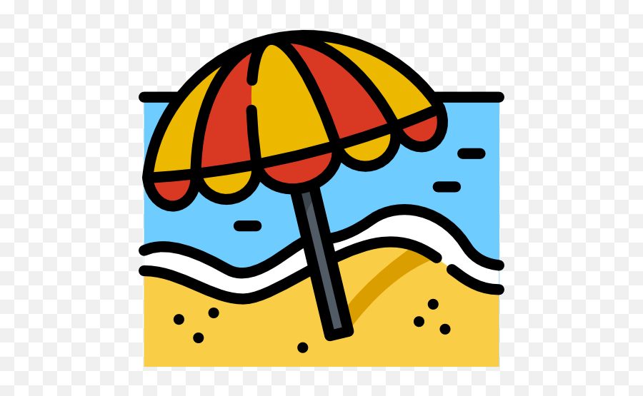 Sun Umbrella - Dot Emoji,Sun Umbrella Emoticon