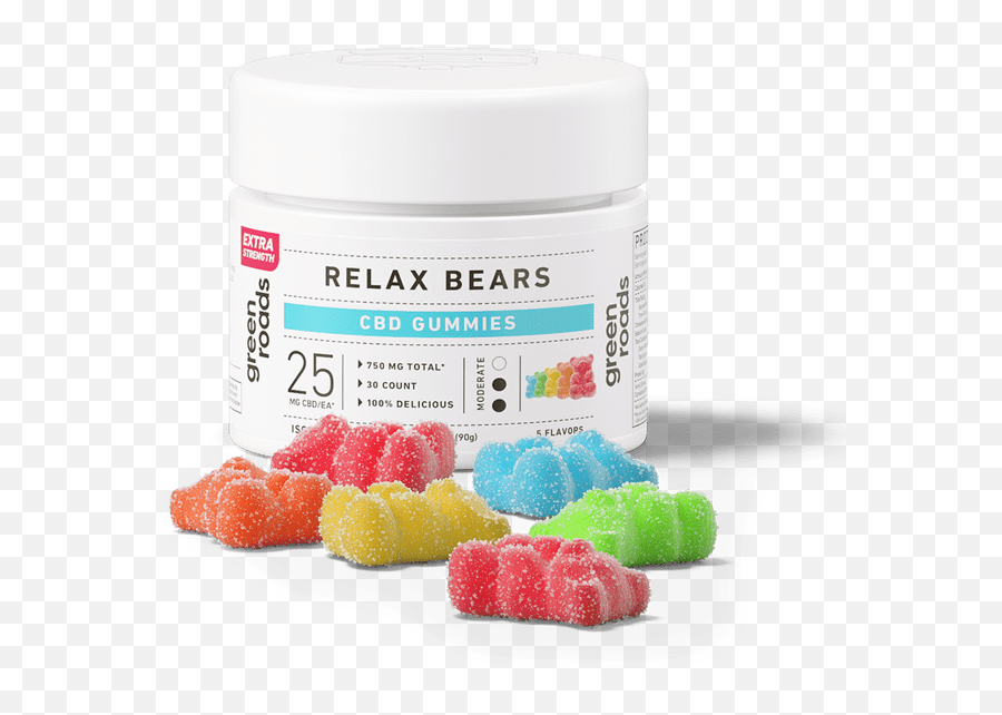 Green Roads - Extra Strength Cbd Relax Bears 750mg Green Roads Cbd Gummies Emoji,Gumdrop Emojis Gone